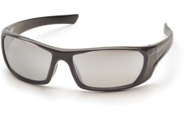 Image of Pyramex Outlander Safety Glasses, Black Frame/Silver Mirror Lens SB8070D