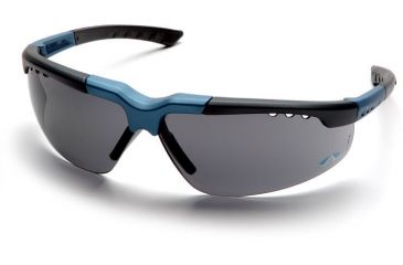 Image of Pyramex Reatta Safety Glasses - Gray Lens, Blue-Charcoal Frame SNC4820D
