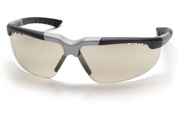 Image of Pyramex Reatta Safety Glasses - Indoor/Outdoor Mirror Lens, Black-Silver Frame SBS4880D