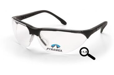 Image of Pyramex Rendezvous Reader Eyewear - Clear + 1.5 Lens, Black Frame SB2810R15