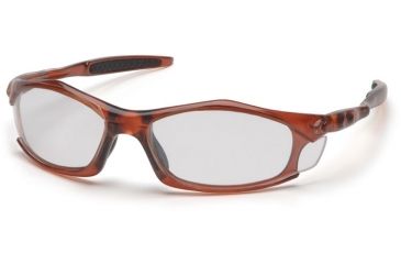 Image of Pyramex Solara Safety Glasses - Trans Orange Frame, Gray Lens