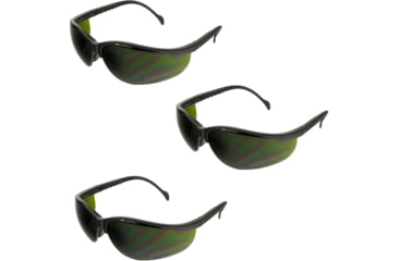 Image of Pyramex Venture II Safety Glasses - 5.0 IR Filter Lens, Black Frame, Pack of 3
