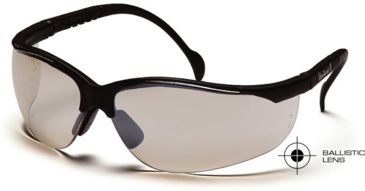 Image of Pyramex Venture II Safety Glasses - Indoor/Outdoor Mirror Lens, Black Frame SB1880SB