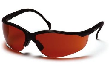 Image of Pyramex Venture II Safety Glasses - Sun Block Bronze Lens, Black Frame SB1835S
