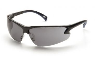 Image of Pyramex Venture 3 Safety Glasses, Black Frame, Gray Lens, SB5720D