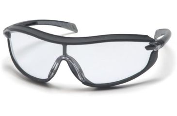 Image of Pyramex XS3 Safety Glasses - Clear Anti-Fog Lens, Black Frame SB4610ST