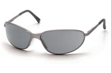 Image of Pyramex Zone II Metal Safety Eyewear - Gray Lens, Gun Metal Frame SGM3320E, Single Pack