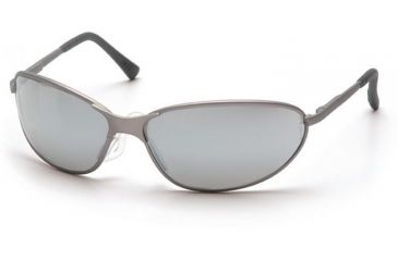 Image of Pyramex Zone II Metal Safety Glasses - Silver Mirror Lens, Gun Metal Frame SGM3370E