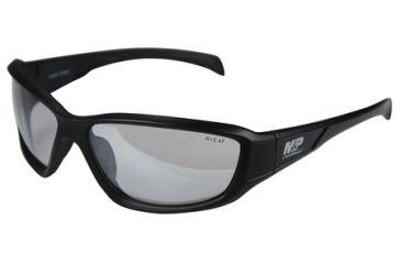Image of Radians M&amp;P MP108 Shooting Glasses Indoor/Outdoor Lens Black Full Frames With Zippered Case