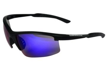 Image of Radians S&amp;w Performance 12-pack Shoot Glasses Black Frame Blue Lens