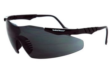Image of Radians S&amp;w Performance 12-pack Shoot Glasses Black Frame Smoke Lens