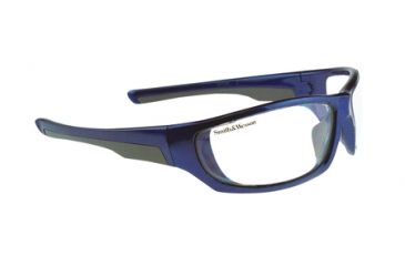 Image of Radians S&amp;W SW101 Performance Eyewear Clear Lens Blue Metallic Frame