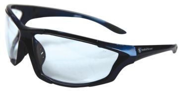 Image of Radians S&amp;W SW102 Performance Eyewear Clear Lens Gloss Blue Frame