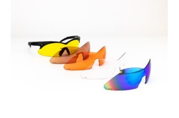 Image of Radians Shift Interchangeable Shooting Glasses w/ Green, Copper, Amber, Clear &amp; Orange Lenses SH500CS