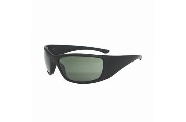 Image of Radians VG75PBX Vengeance Shooting Glasses Black Soft Touch Frame Green Polarize