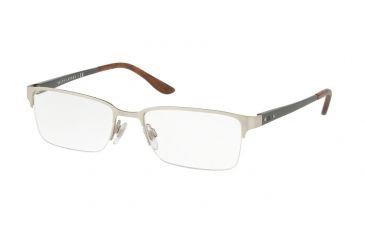 Image of Ralph Lauren RL5089 Single Vision Prescription Eyeglasses 9030-54 - Brushed Matte Silver Frame