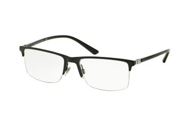Image of Ralph Lauren RL5094 Single Vision Prescription Eyeglasses 9267-55 - Demi Black Frame