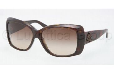 Image of Ralph Lauren RL8080 Sunglasses 500313-5714 - Dark Havana Frame, Brown Gradient Lenses