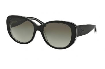 Image of Ralph Lauren RL8114 Single Vision Prescription Sunglasses RL8114-54488E-56 - Lens Diameter 56 mm, Frame Color Black/white/trasparent