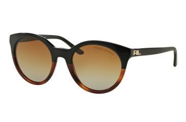 Image of Ralph Lauren RL8138 Single Vision Prescription Sunglasses RL8138-5581T5-54 - Lens Diameter 54 mm, Frame Color Black Gradient Havana