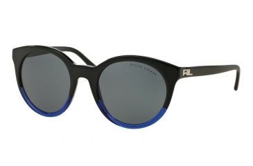 Image of Ralph Lauren RL8138 Single Vision Prescription Sunglasses RL8138-558287-54 - Lens Diameter 54 mm, Frame Color Black Gradient Blue