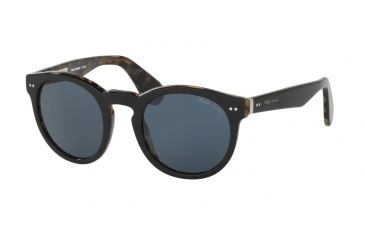 Image of Ralph Lauren RL8146P Bifocal Prescription Sunglasses RL8146P-5613R5-49 - Lens Diameter 49 mm, Frame Color Black On Spotty Havana