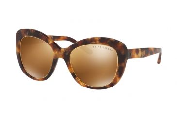 Image of Ralph Lauren RL8149 Single Vision Prescription Sunglasses RL8149-56156H-53 - Lens Diameter 53 mm, Frame Color Gold Havana