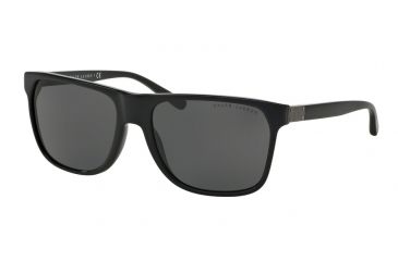Image of Ralph Lauren RL8152 Sunglasses 500187-59 - Black Frame, Dark Gray Lenses