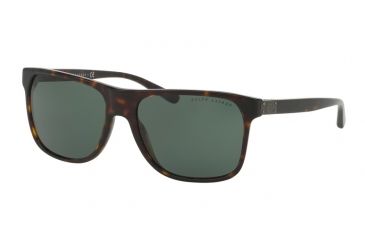 Image of Ralph Lauren RL8152 Sunglasses 500371-59 - Dark Havana Frame, Gray Green Lenses