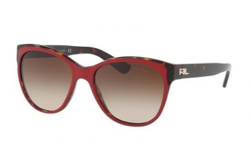 Image of Ralph Lauren RL8156 Progressive Prescription Sunglasses RL8156-563213-57 - Lens Diameter 57 mm, Frame Color Top Red/dark Havana