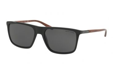 Image of Ralph Lauren RL8161 Sunglasses 500187-58 - Black Frame, Gray Lenses