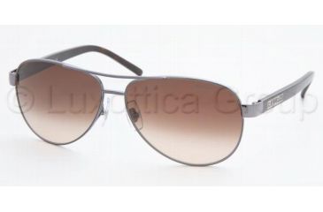 Image of Ralph RA 4004 Sunglasses Styles - Gunmetal/Grey Horn Brown Gradient Frame, 103-13-5913