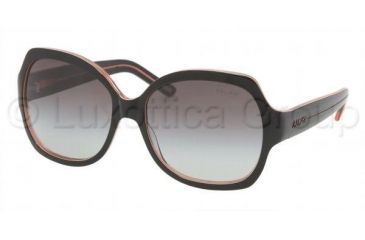 Image of Ralph RA5108 SV Prescription Sunglasses, Black/Orange Frame / 58 mm Prescription Lenses, 831 11 5816