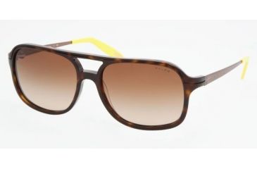 Image of Ralph RA 5125 Sunglasses Styles - Dark Tortoise Brown Gradient Frame, 510-13-5616