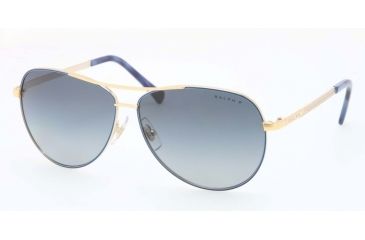 Image of Ralph RA4109 Bifocal Prescription Sunglasses RA4109-296-4U-59 - Lens Diameter 59 mm, Frame Color Shiny Gold/blue
