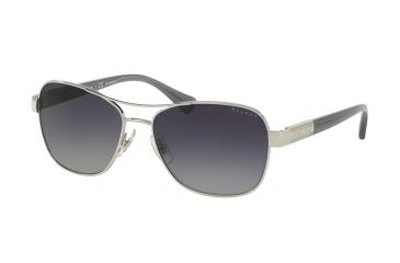 Image of Ralph RA4119 Progressive Prescription Sunglasses RA4119-3210T3-57 - Lens Diameter 57 mm, Frame Color Silver/ Blue Horn