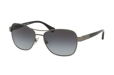 Image of Ralph RA4119 Progressive Prescription Sunglasses RA4119-32128G-57 - Lens Diameter 57 mm, Frame Color Dark Gunmetal/Black