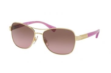 Image of Ralph RA4119 Progressive Prescription Sunglasses RA4119-321314-57 - Lens Diameter 57 mm, Frame Color Lt. Gold/ Berry Horn