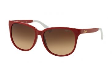 Image of Ralph RA5194 Sunglasses 103013-57 - Red Frame, Brown Gradation Lenses