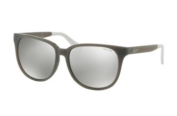 Image of Ralph RA5194 Sunglasses 14226G-57 - Grey Frame, Silver Mirror Lenses