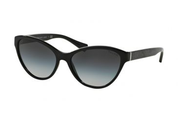 Image of Ralph RA5195 Sunglasses 142311-57 - Black/black Bandana Frame, Grey Gradient Lenses