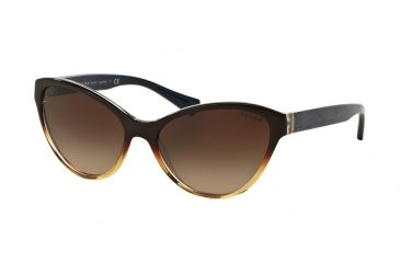 Image of Ralph RA5195 Sunglasses 144413-57 - Brown Gradient/navy Bandana Frame, Brown Gradient Lenses