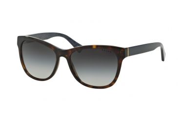 Image of Ralph RA5196 Sunglasses 142611-54 - Dark Tortoise/navy Bandana Frame, Grey Gradient Lenses