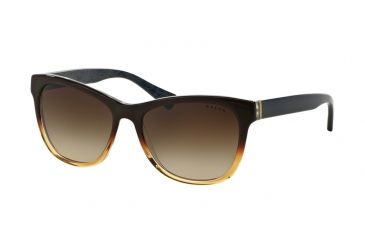 Image of Ralph RA5196 Sunglasses 144413-54 - Brown Gradient/navy Bandana Frame, Brown Gradient Lenses