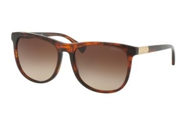 Image of Ralph RA5224 Sunglasses 162513-58 - Striated Brown Frame, Smoke Gradient Lenses