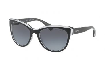 Image of Ralph RA5230 Single Vision Prescription Sunglasses RA5230-1646T3-53 - Lens Diameter 53 mm, Frame Color Black Gray