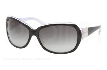 Image of Ralph RA5005 Prescription Sunglasses RA5005-550-11-60 - Lens Diameter 60 mm, Frame Color Black/White/Crystal