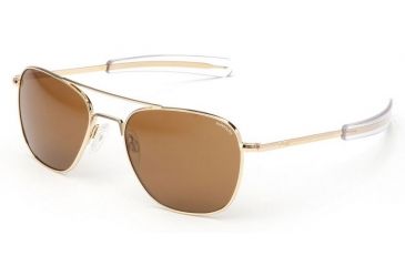 Image of Randolph Aviator 23K Gold Frame, Tan PC Lens, 23K Gold Frame, 52MM AF21612-PC