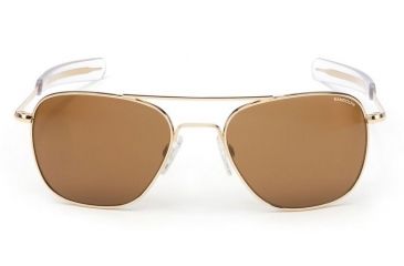 Image of Randolph Aviator 23K Gold Frame, Tan Polarized Glass Lens, 23K Gold Frame, 58MM AF81632