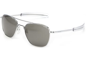 Image of Randolph Aviator Progressive Prescription Sunglasses, Bright Chrome Frame, AF075PR